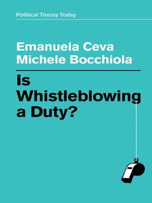 cover image of Is Whistleblowing a Duty?